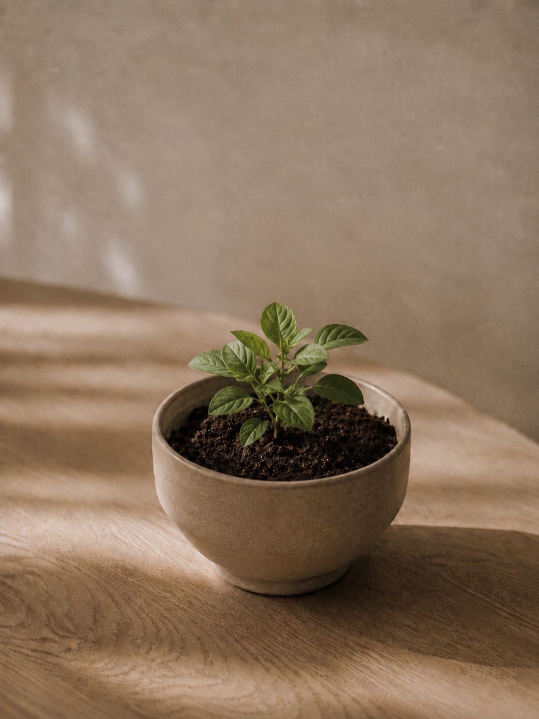Uma planta crescida e saudável